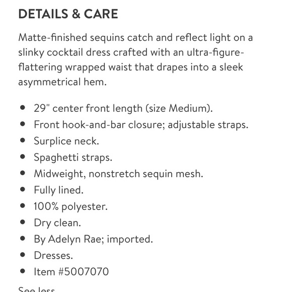 Adelyn Rae Sequin Wrap Slip Dress - Picture 2 of 7